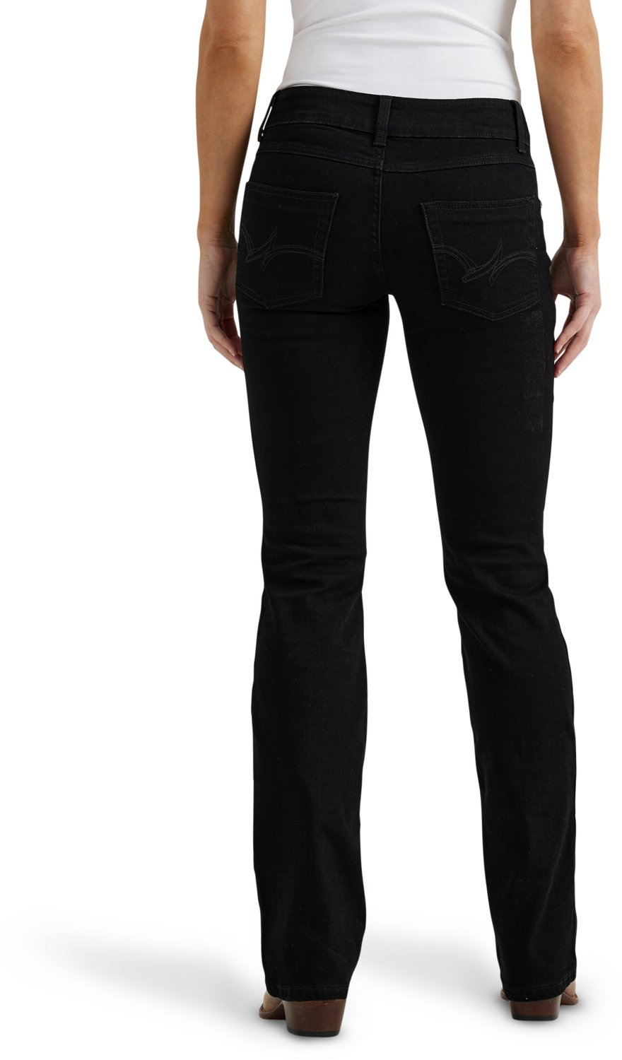 Wrangler Women's Essential Mid-Rise Bootcut Regular Fit Jeans - view number 2