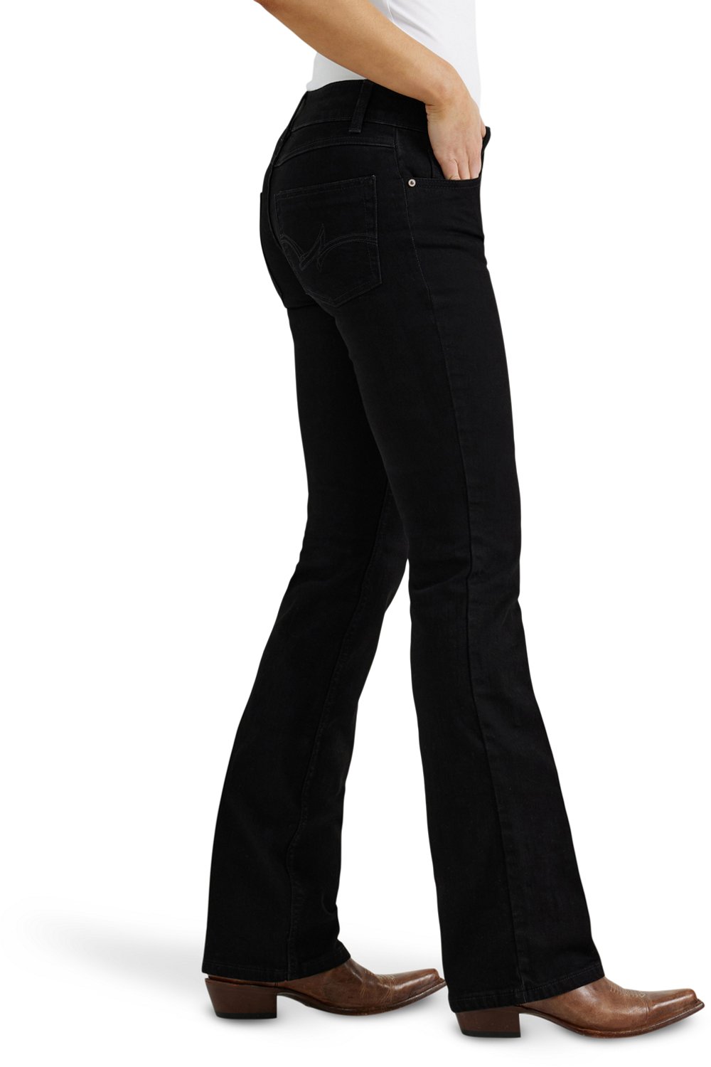 Wrangler Women's Essential Mid-Rise Bootcut Regular Fit Jeans - view number 3