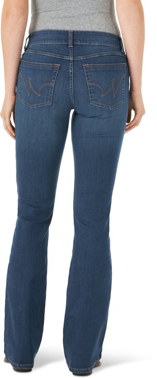 Wrangler Women's Essential Mid-Rise Bootcut Regular Fit Jeans - view number 2