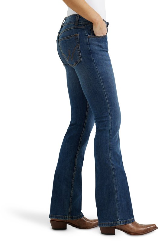 Wrangler Women's Essential Mid-Rise Bootcut Regular Fit Jeans - view number 3