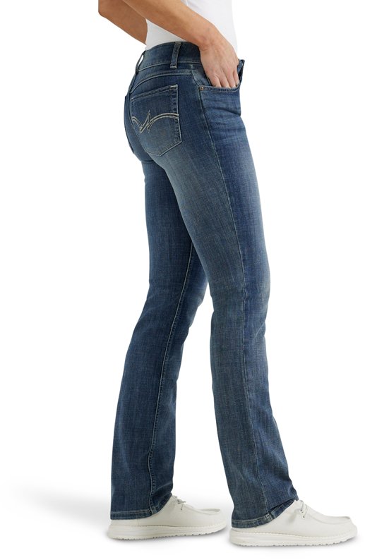 Wrangler Women's Essential Mid-Rise Straight Fit Jeans - view number 3
