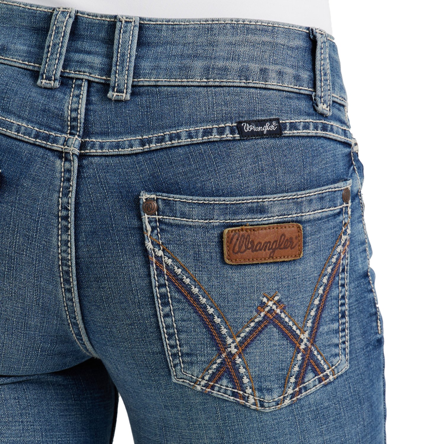 Wrangler Women's Retro Mae Mid Rise Regular Fit Jeans - view number 5