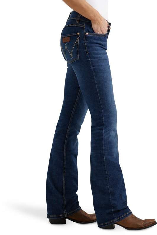 Wrangler Women's Retro Mae Mid Rise Regular Fit Jeans - view number 3
