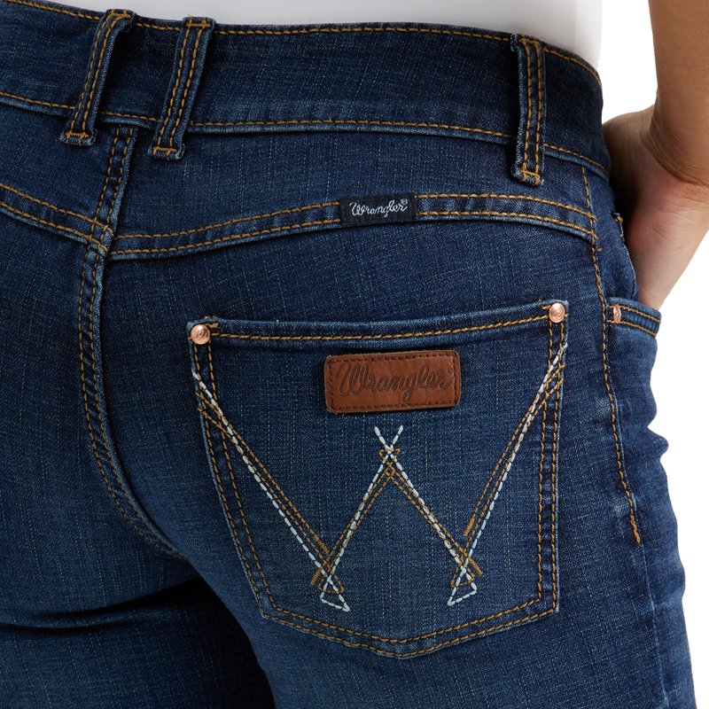Wrangler Women's Retro Mae Mid Rise Regular Fit Jeans - view number 5