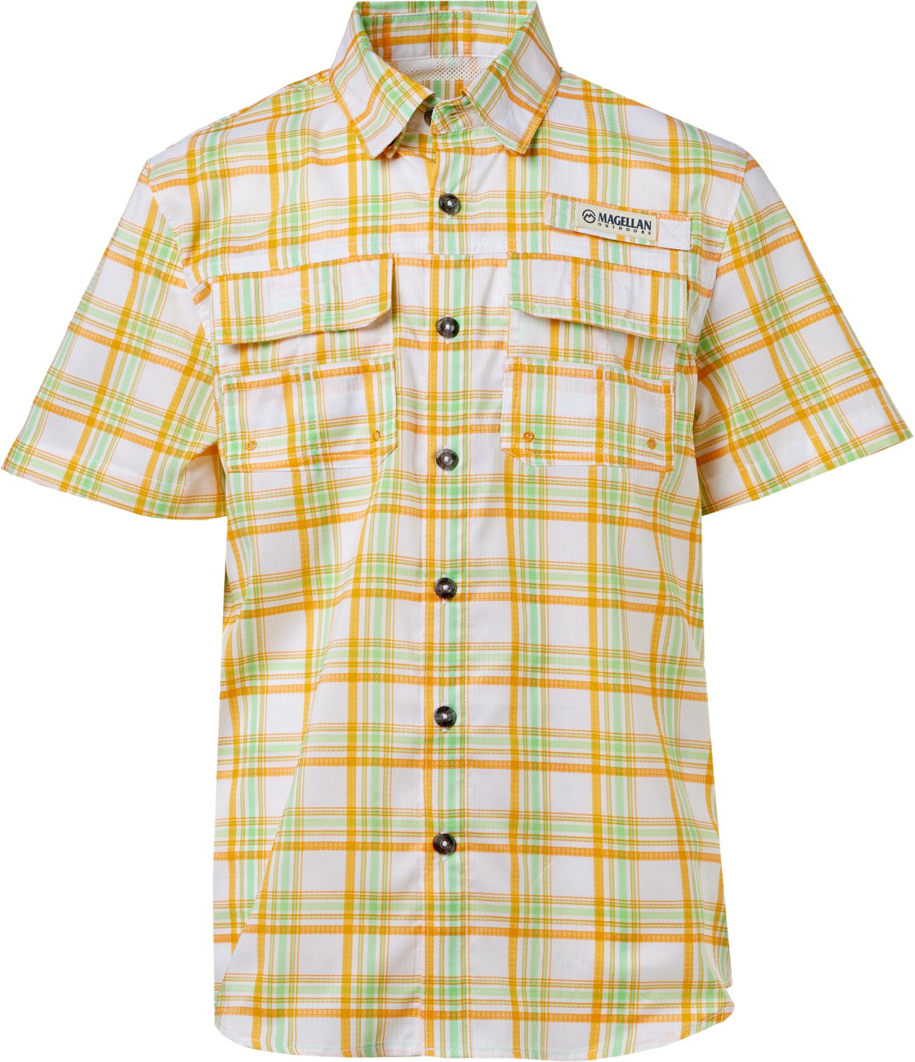 Magellan Outdoors Boys' FishGear Caddo Lake Short Sleeve Fishing Shirt                                                           - view number 2