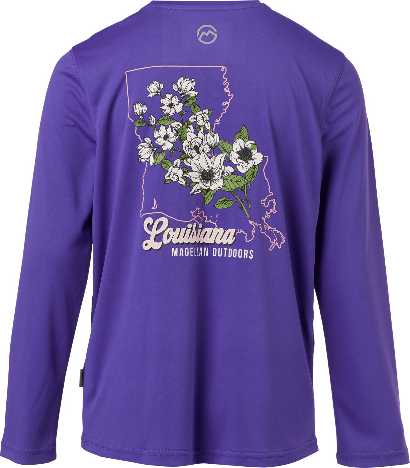 Magellan Outdoors Girls' Local State Louisiana Long Sleeve Graphic T-shirt                                                       - view number 1