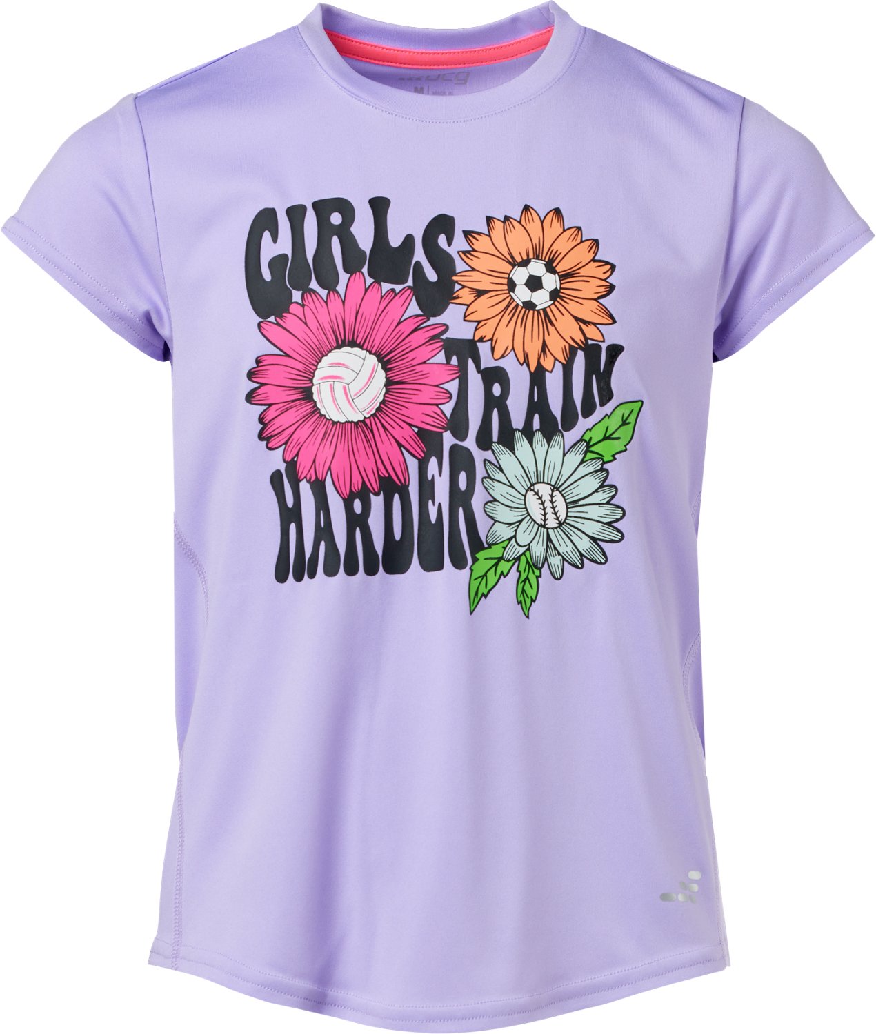 BCG Girls' Training Turbo Train Harder T-shirt
