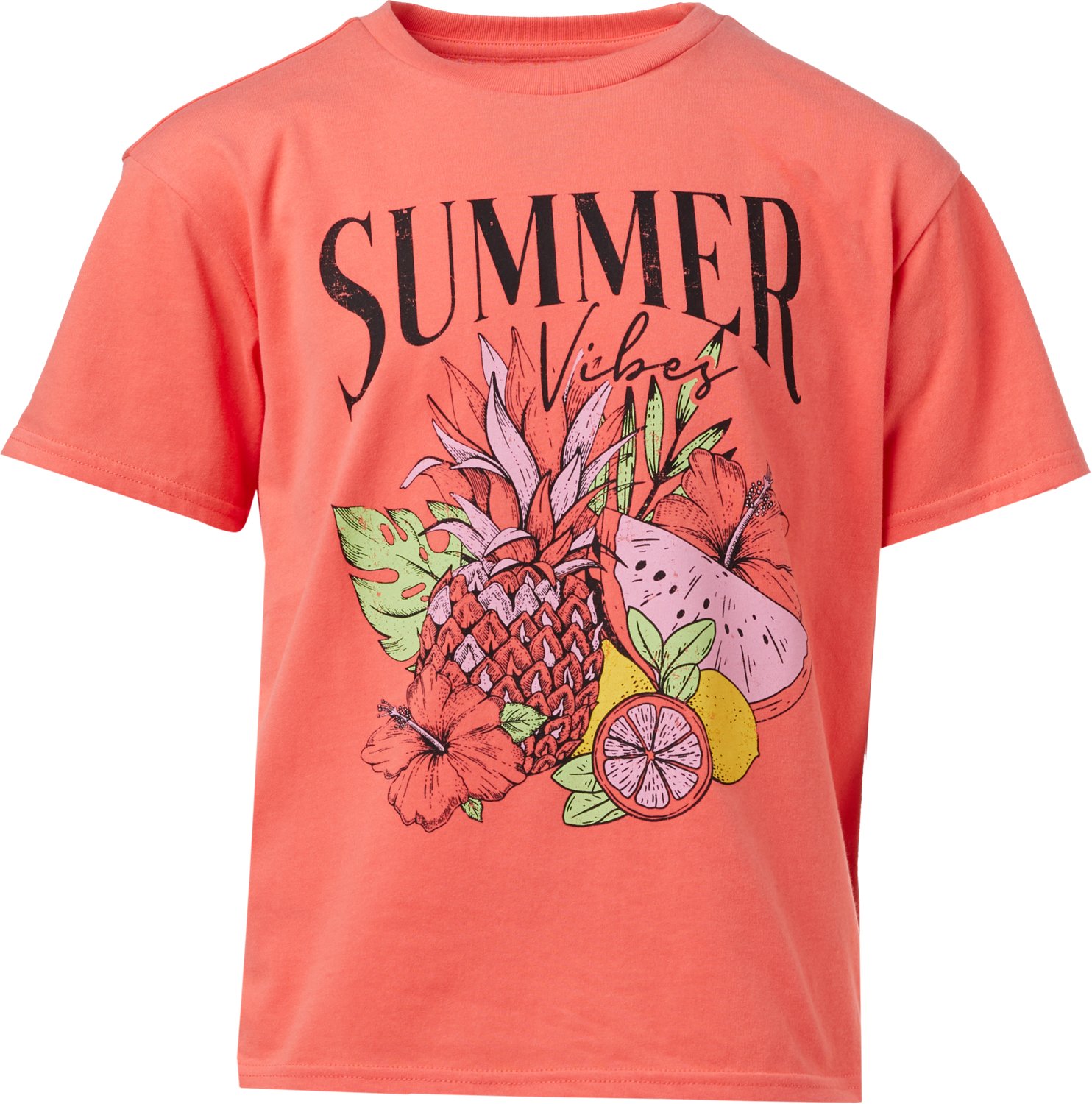 BCG Girls' Lifestyle Cotton Boxy Fruit Short Sleeve T-shirt - view number 3
