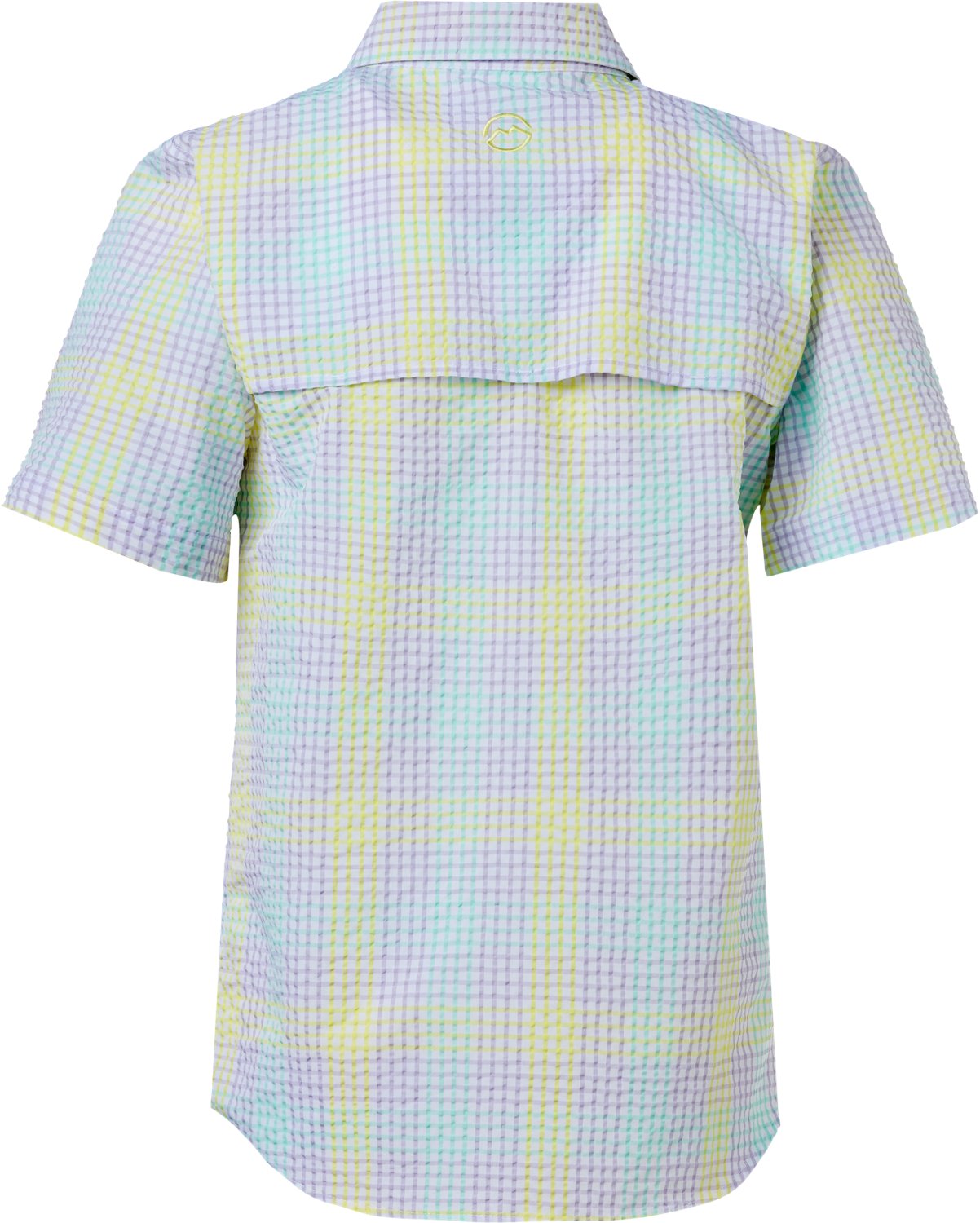 Magellan Outdoors Boys' Seersucker Southern Summer Gingham Button Down Shirt                                                     - view number 2