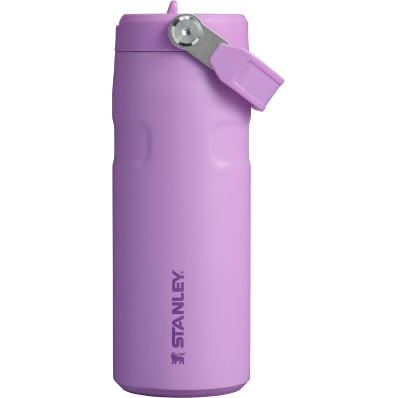 Stanley IceFlow 16 oz. Flip Straw Lid Water Bottle Lilac - Thermos/Cups &koozies at Academy Sports