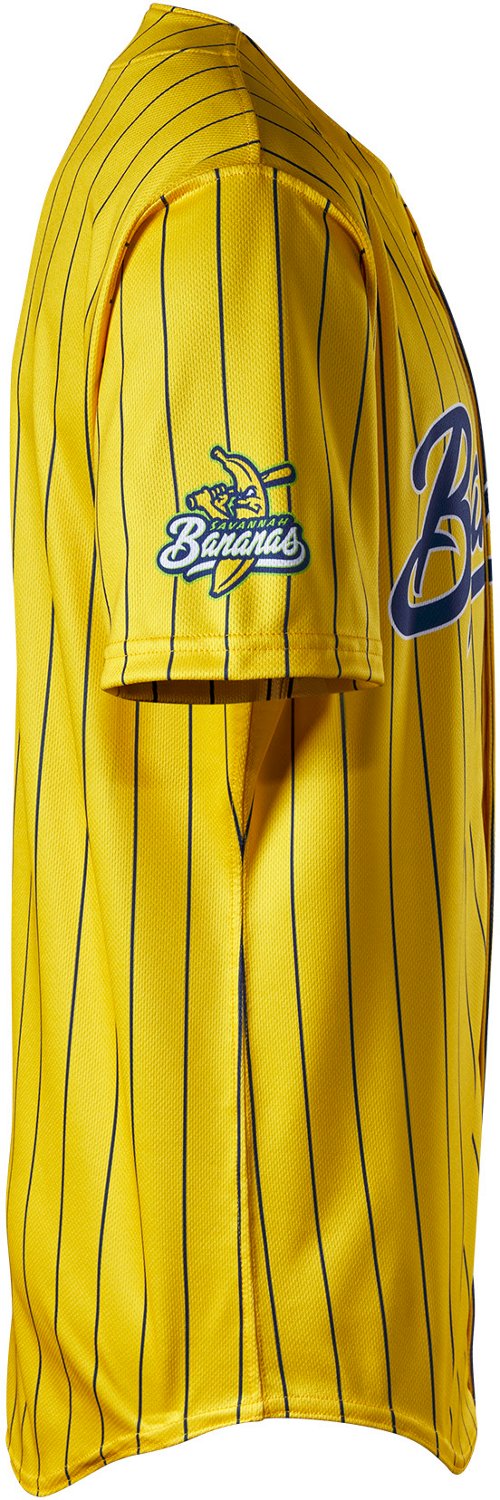 EvoShield Adults' Savannah Bananas Replica Pinstripe Jersey - view number 4