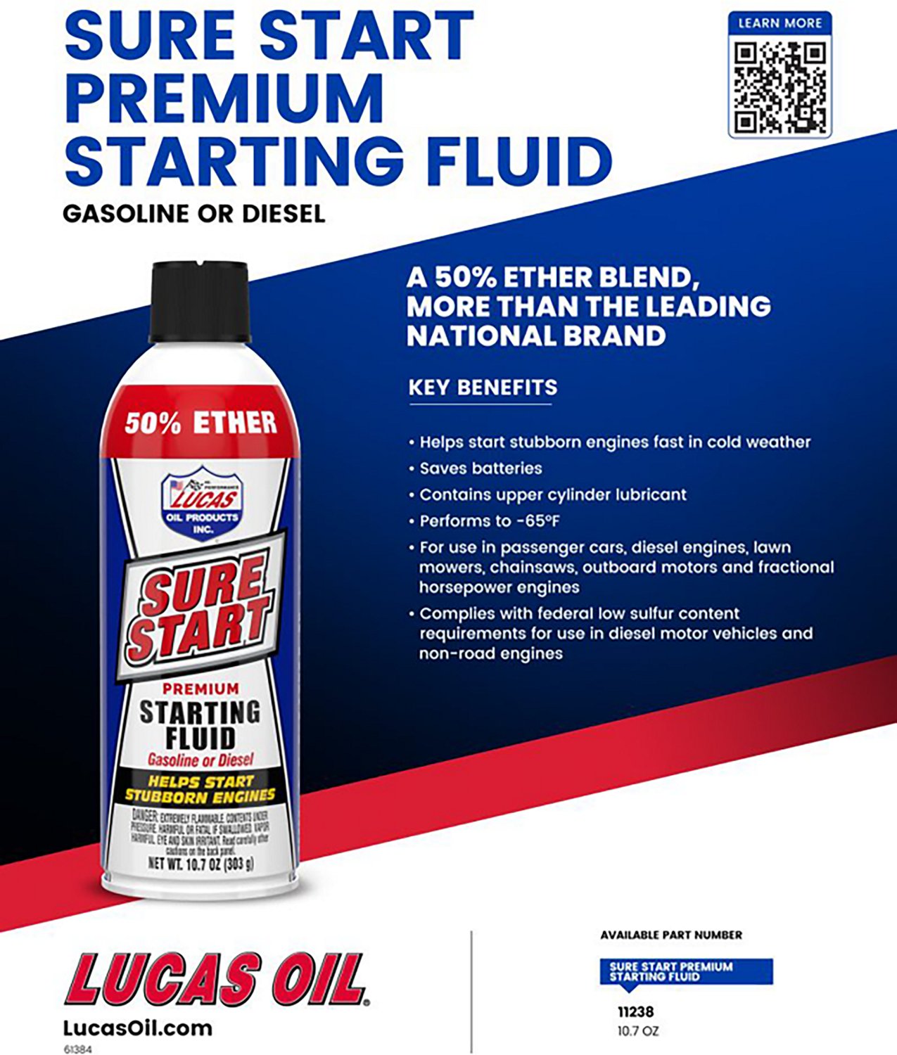 Lucas Oil Sure Start 10.7 oz Starting Fluid                                                                                      - view number 2
