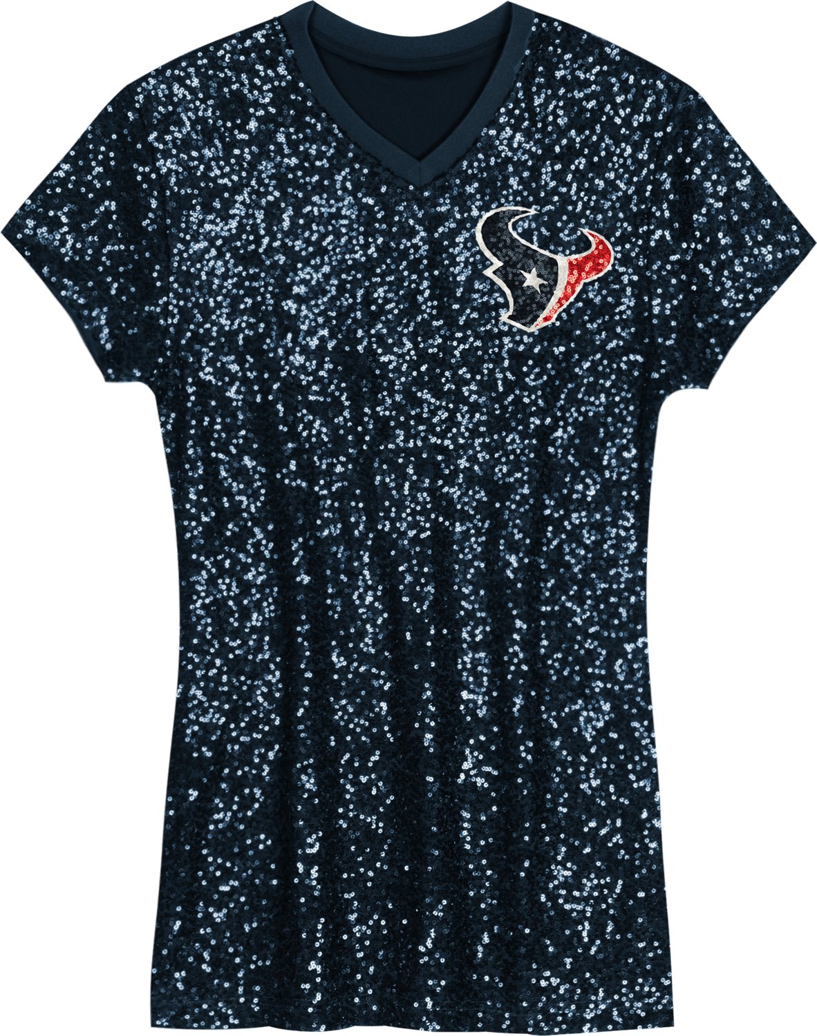 Outerstuff Women's Houston Texans Wordmark Sequin Dress - view number 2