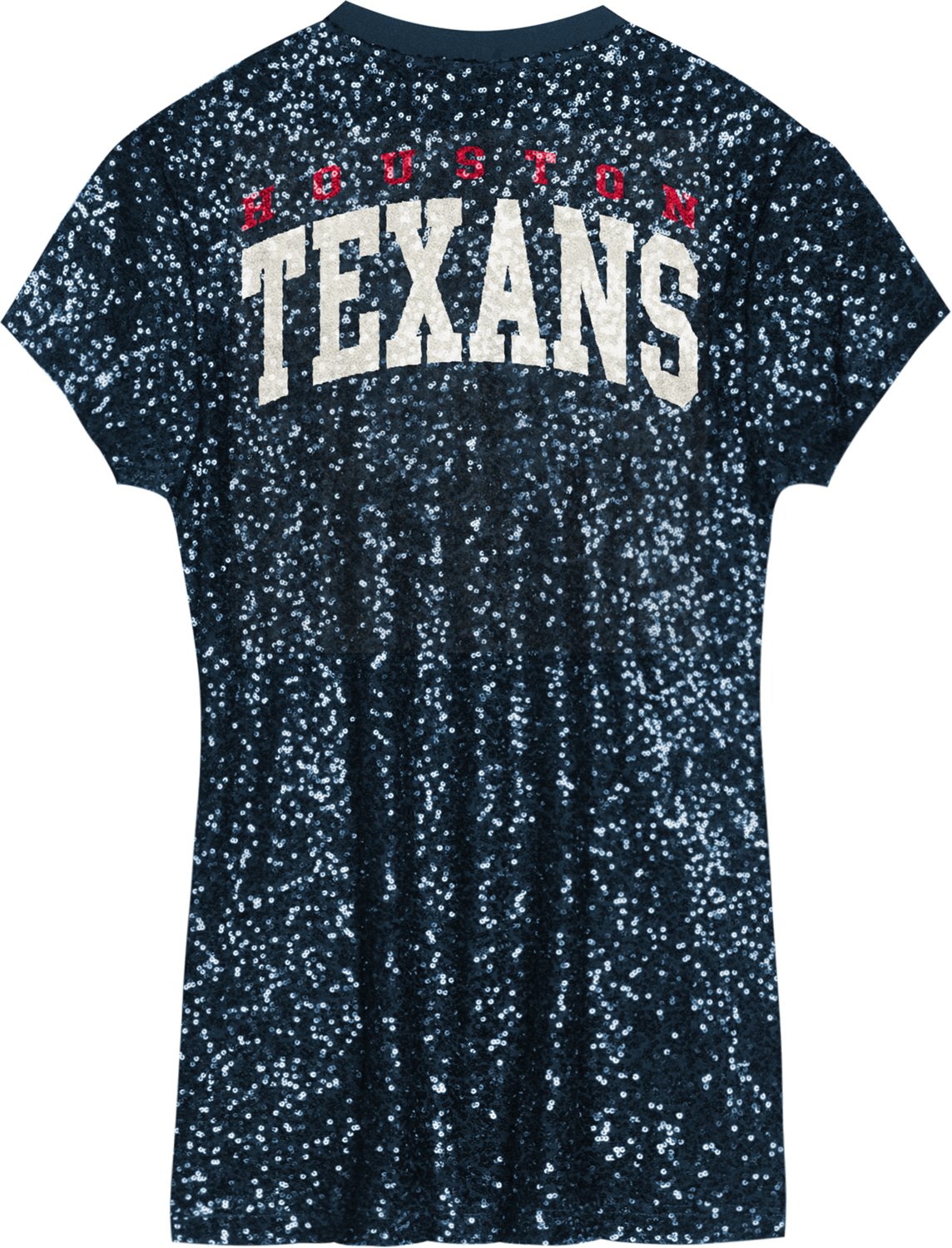 Outerstuff Women's Houston Texans Wordmark Sequin Dress - view number 3