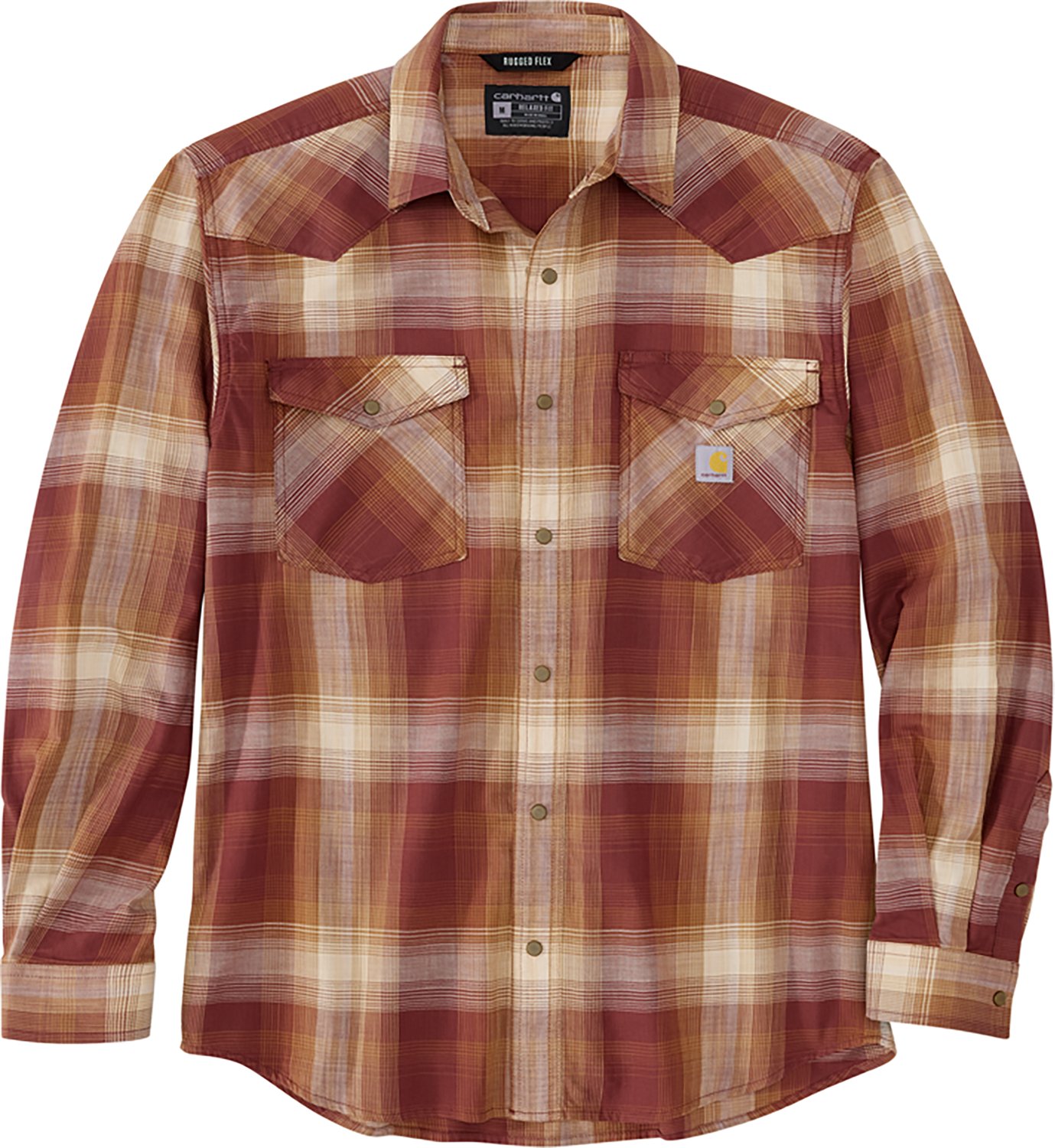 Carhartt Men's Montana Rugged Flex Long Sleeve Button Down Plaid Shirt - view number 1