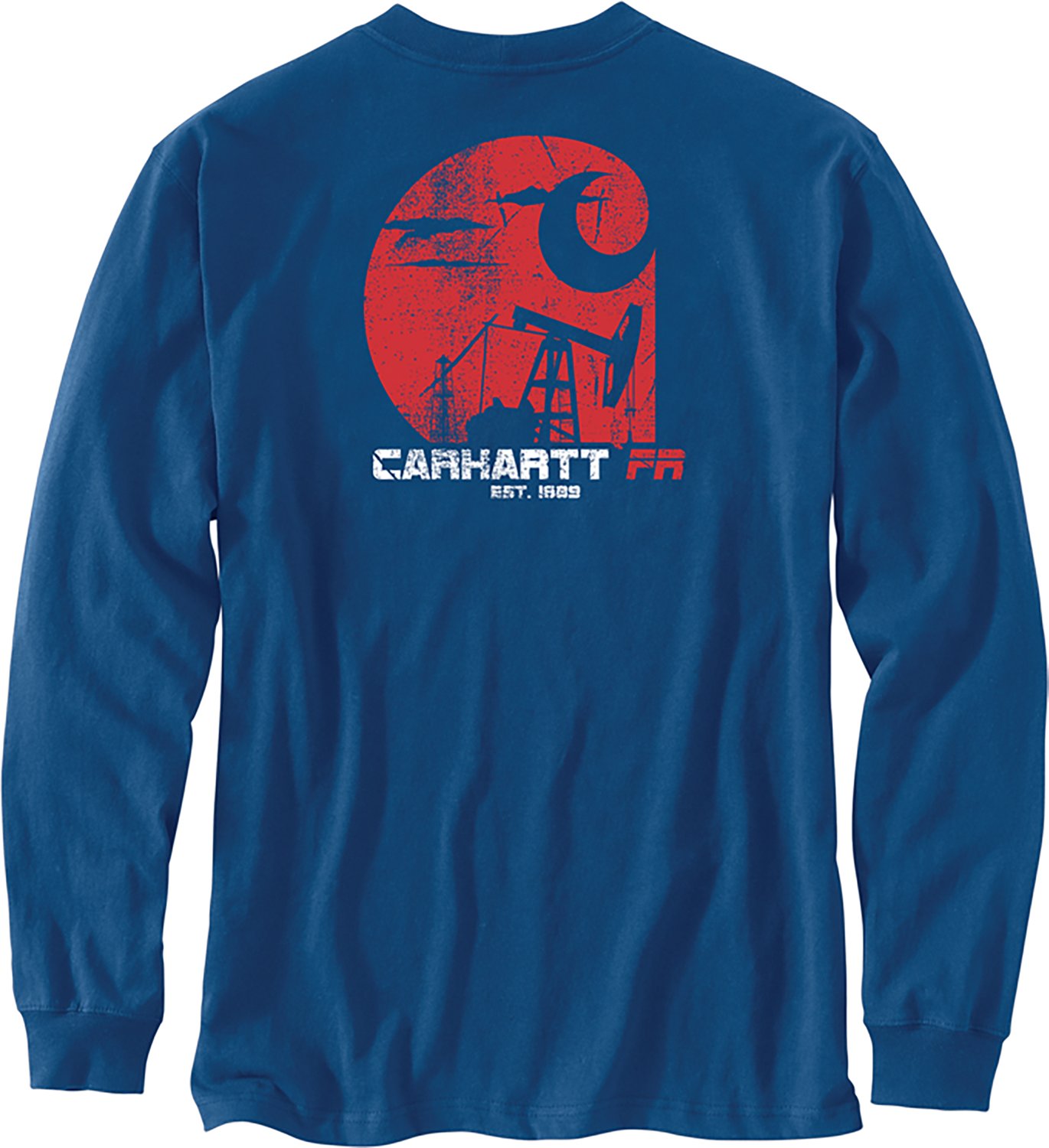 Carhartt Men's Flame Resistant Force Long Sleeve Oil Rig Graphic T-shirt - view number 2