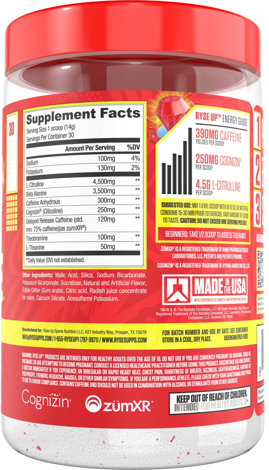 Ryse Loaded PreWorkout Supplement 30 Servings                                                                                    - view number 2