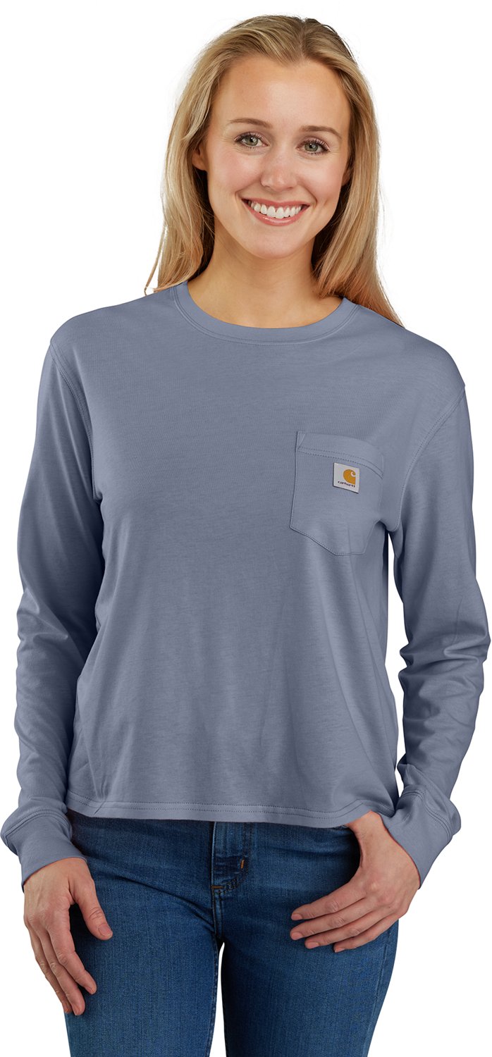 Carhartt Women's Loose Fit Lightweight Pocket Crewneck Long Sleeve T-shirt - view number 1