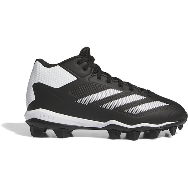adidas Youth Adizero Impact Baseball Cleats Black/White, 1.5 - Youth Baseball at Academy Sports