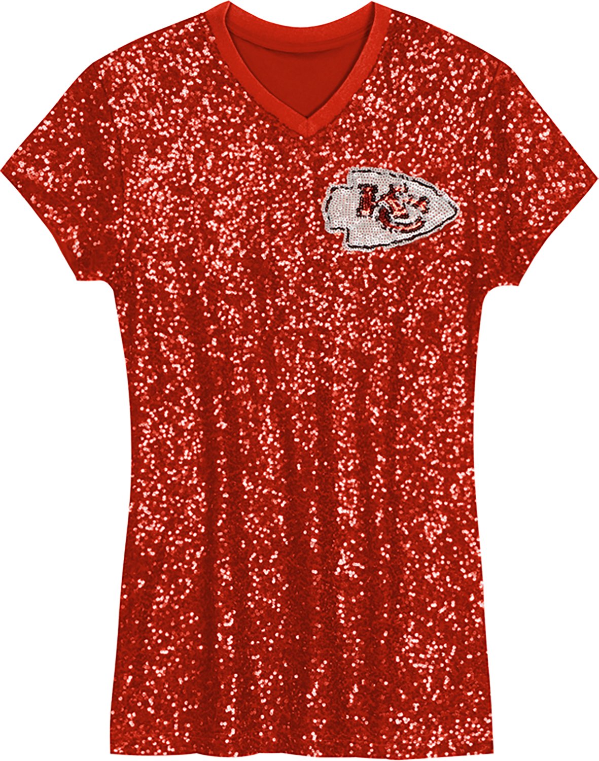 Outerstuff Women's Kansas City Chiefs Wordmark Sequin Dress                                                                      - view number 2