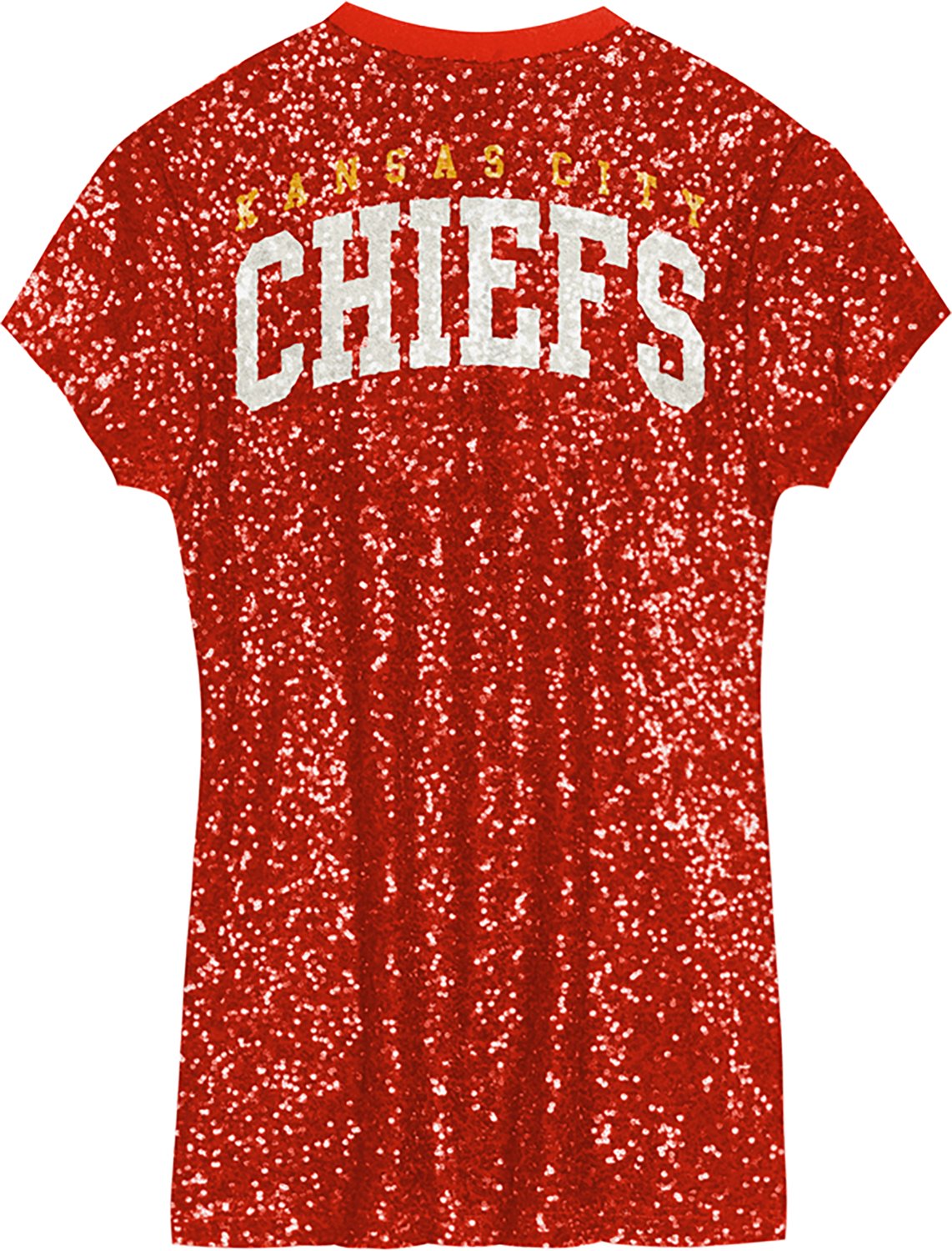 Outerstuff Women's Kansas City Chiefs Wordmark Sequin Dress                                                                      - view number 3