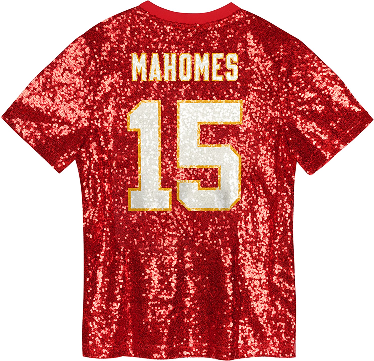 Outerstuff Women's Kansas City Chiefs Patrick Mahomes N&N Sequin Top - view number 3