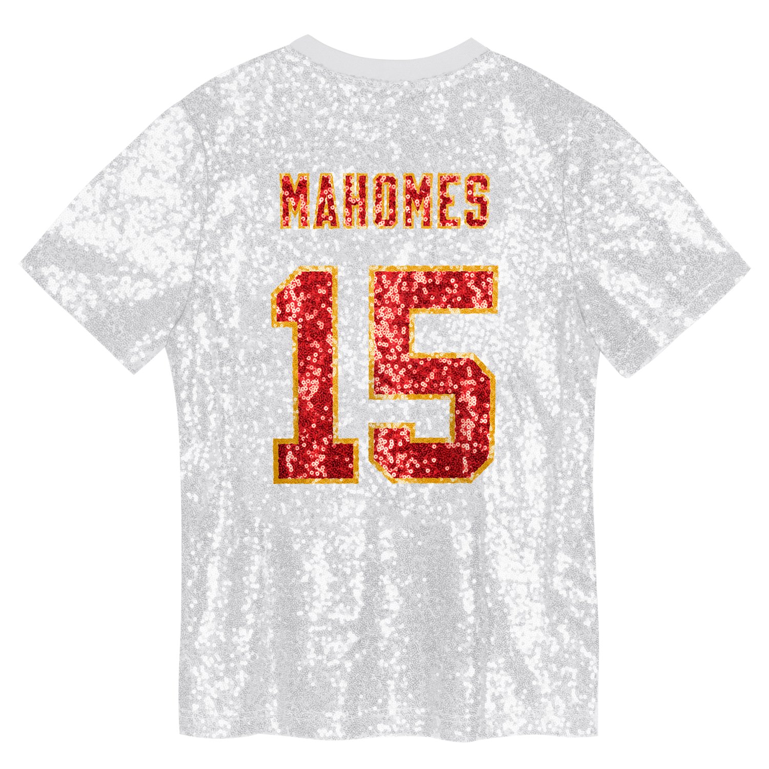 Outerstuff Women's Kansas City Chiefs Patrick Mahomes N&N Sequin Top - view number 3