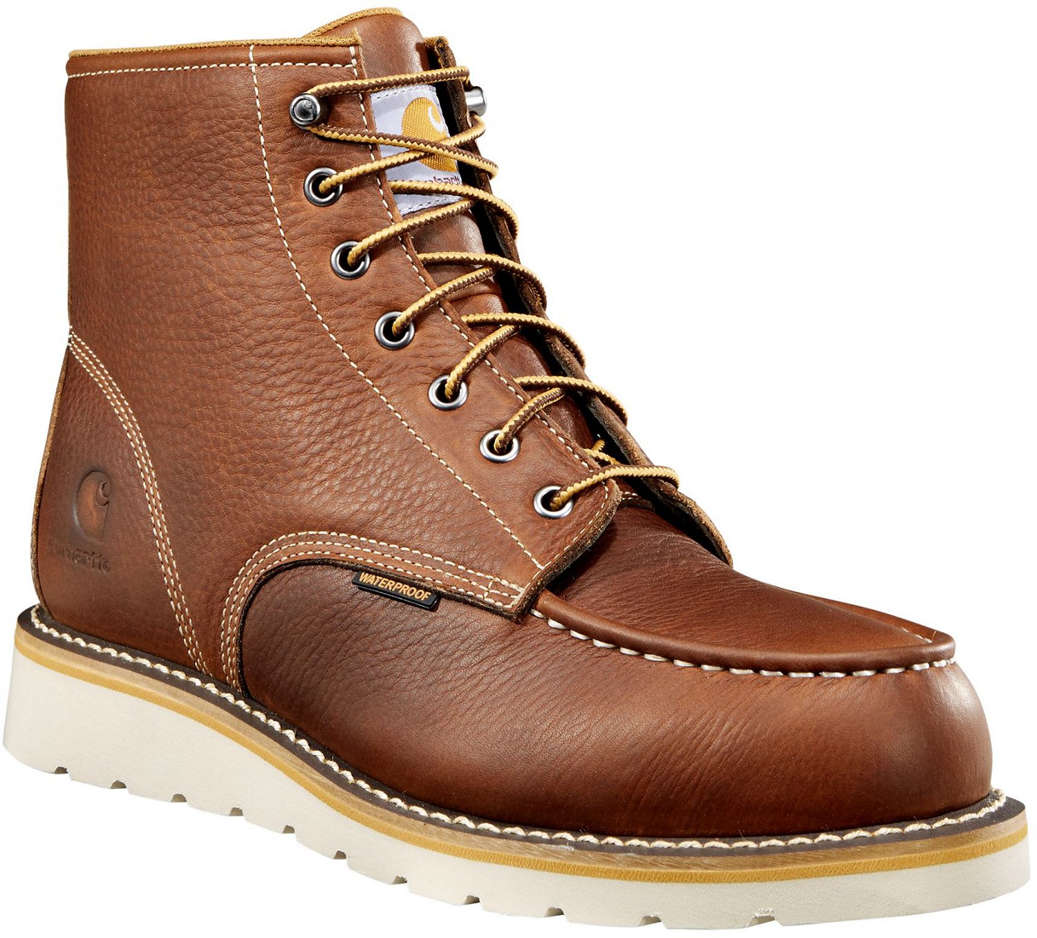 Carhartt Men's Moc Toe Wedge EH Lace Up Work Boots                                                                               - view number 3