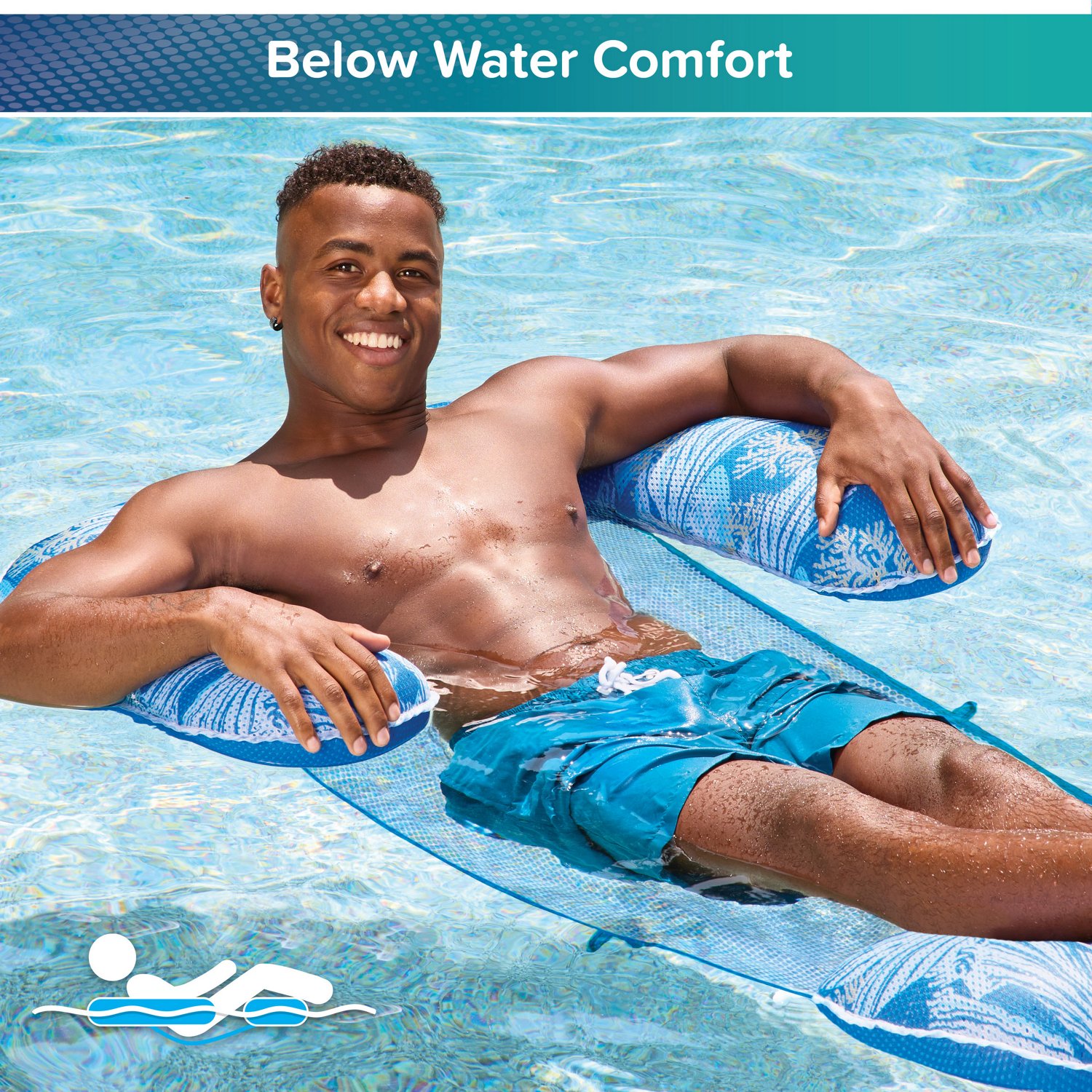 Aqua Leisure 3-in-1 Pool Float Lounge Chair and Drifter                                                                          - view number 7