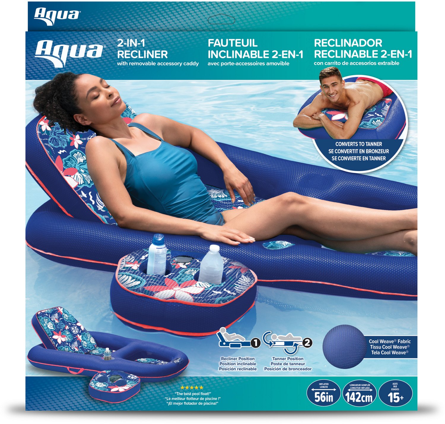 Aqua-Leisure Ultimate 2-in-1 Pool Float Lounge                                                                                   - view number 2