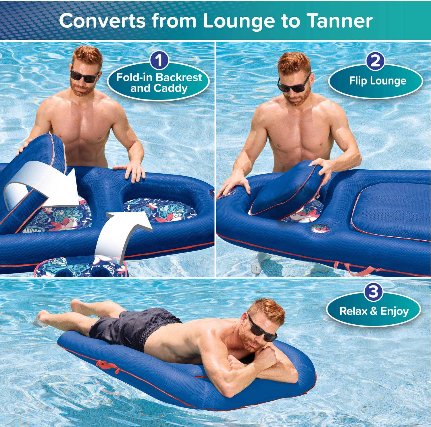 Aqua-Leisure Ultimate 2-in-1 Pool Float Lounge                                                                                   - view number 4