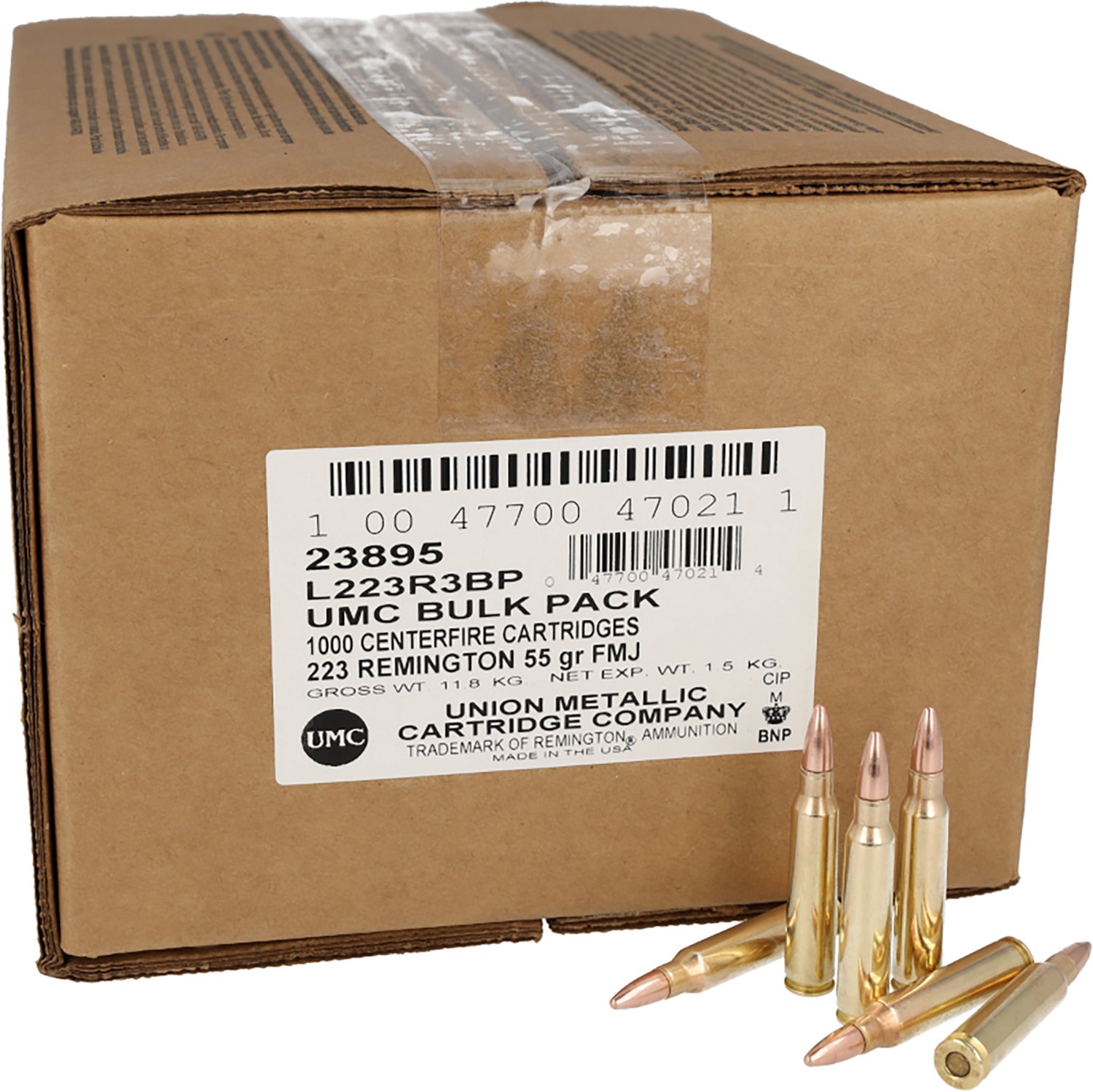 Remington UMC 223 Rem 55 Grain Full Metal Jacket 1000RD Rifle Ammunition                                                         - view number 2