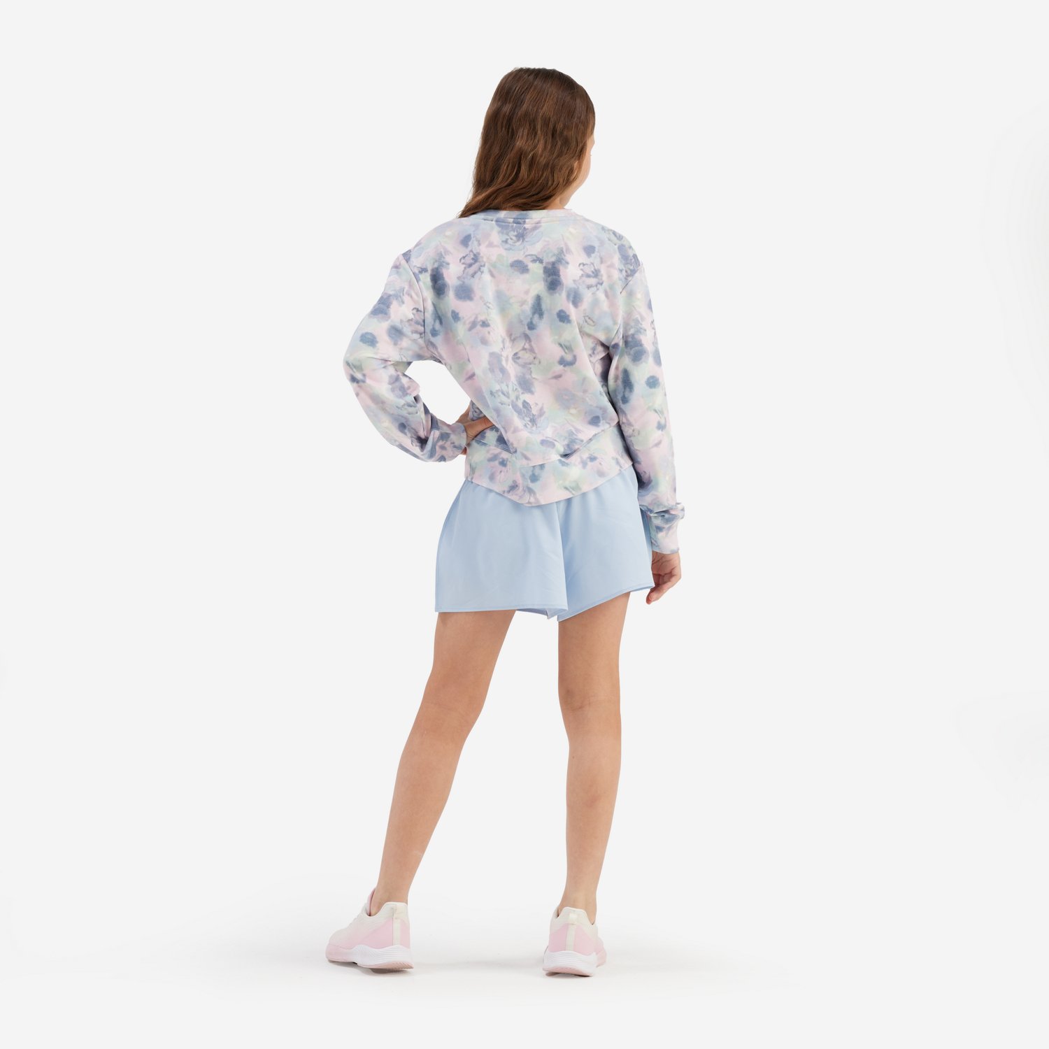 Freely Girls' Kori Floral Pullover Crew Sweatshirt  - view number 3