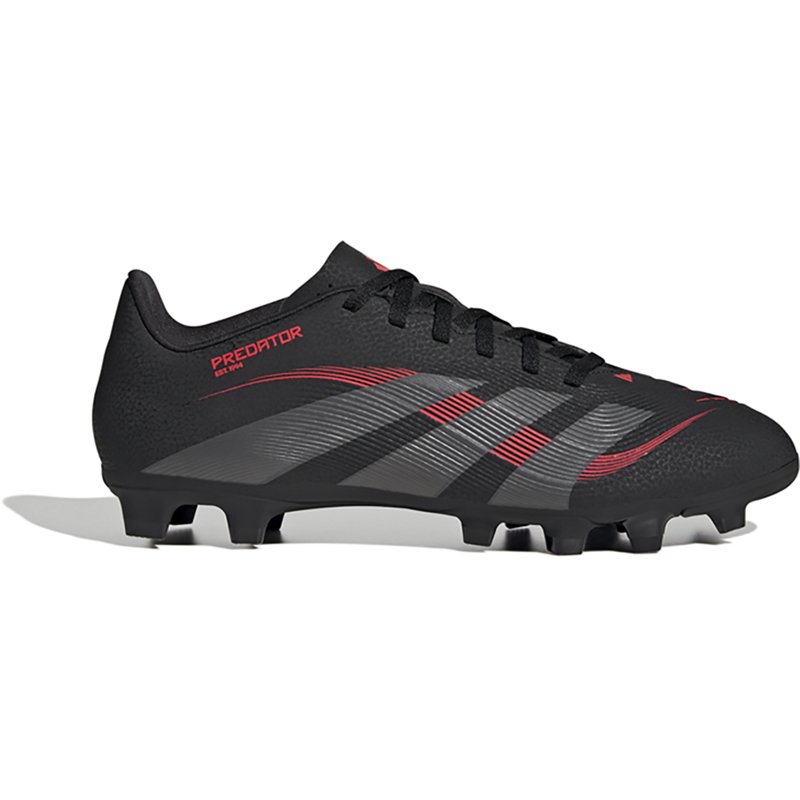 adidas Adults' Predator Club Soccer Cleats Black/Grey, 11.5 / 12.5 - Adult Soccer at Academy Sports