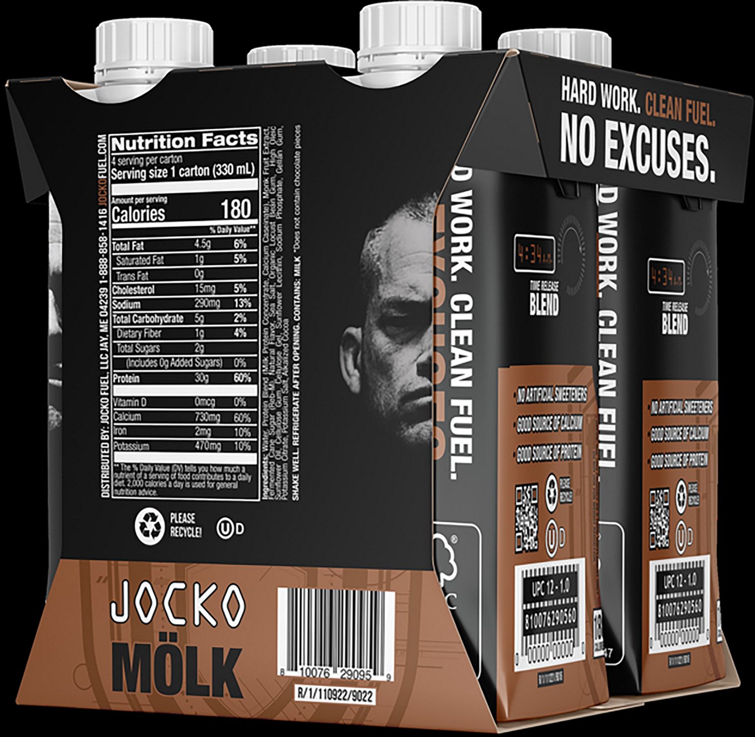Jocko Molk RTD Protein Shake 4-Pack                                                                                              - view number 2