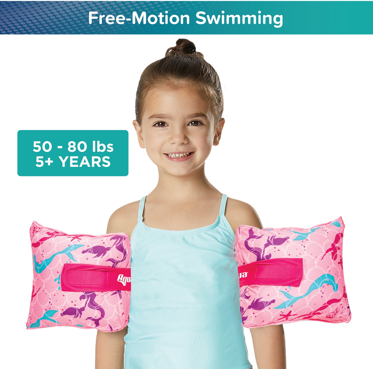 Aqua-Leisure Kids' FLOATEEZE Mermaid Arm Bands - view number 2