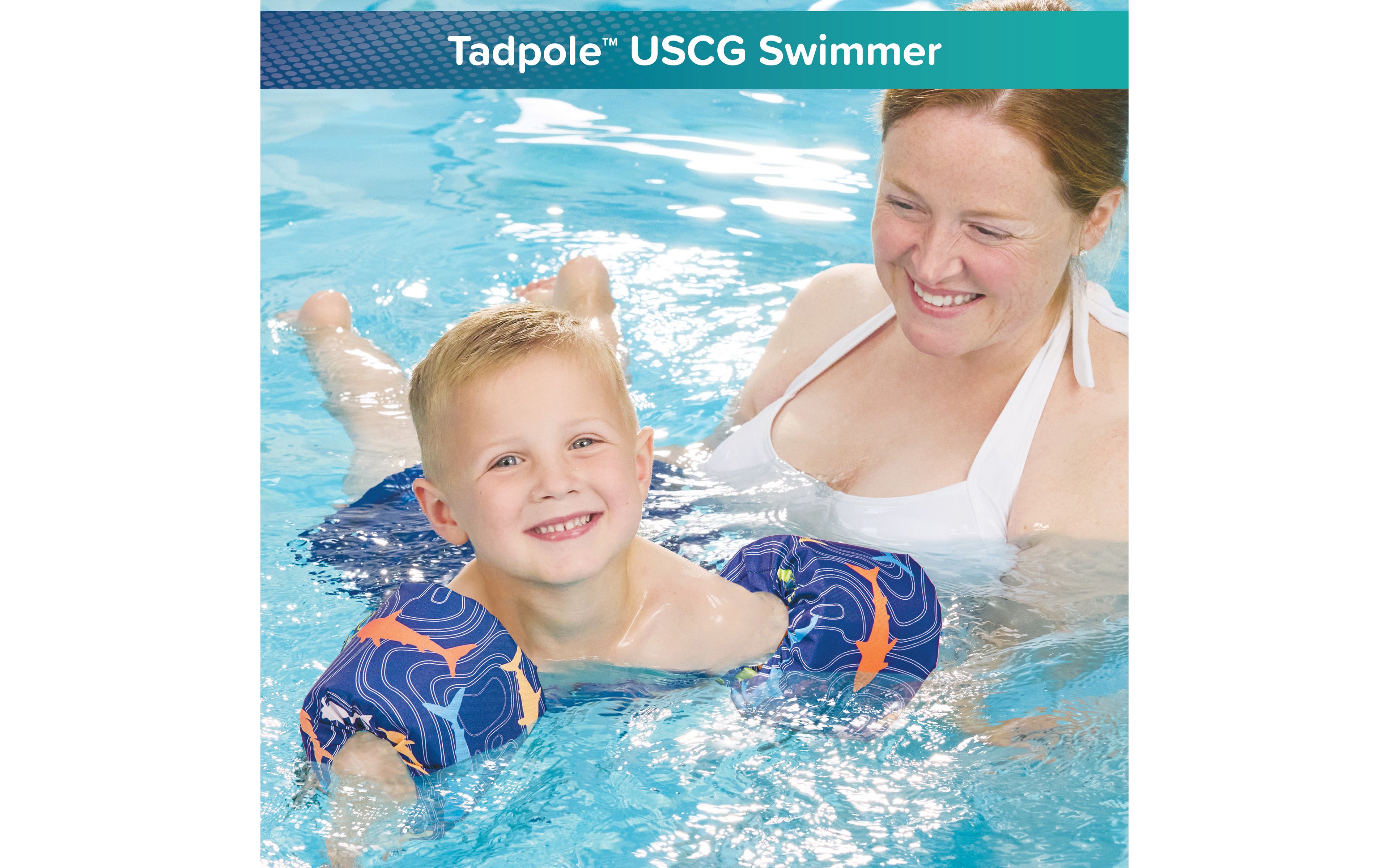 Aqua-Leisure Kids' Tadpole Swimmer Shark USCG Level 70 Life Vest