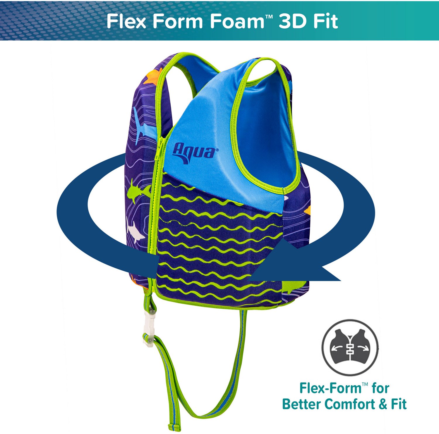 Aqua-Leisure Kids' Swimster Shark Swim Trainer Vest                                                                              - view number 2