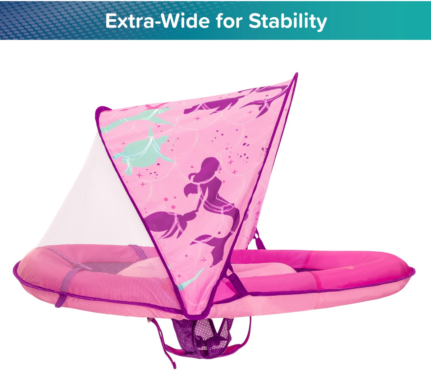Aqua-Leisure Kids' Mermaid Fabric Baby Float with Canopy                                                                         - view number 5