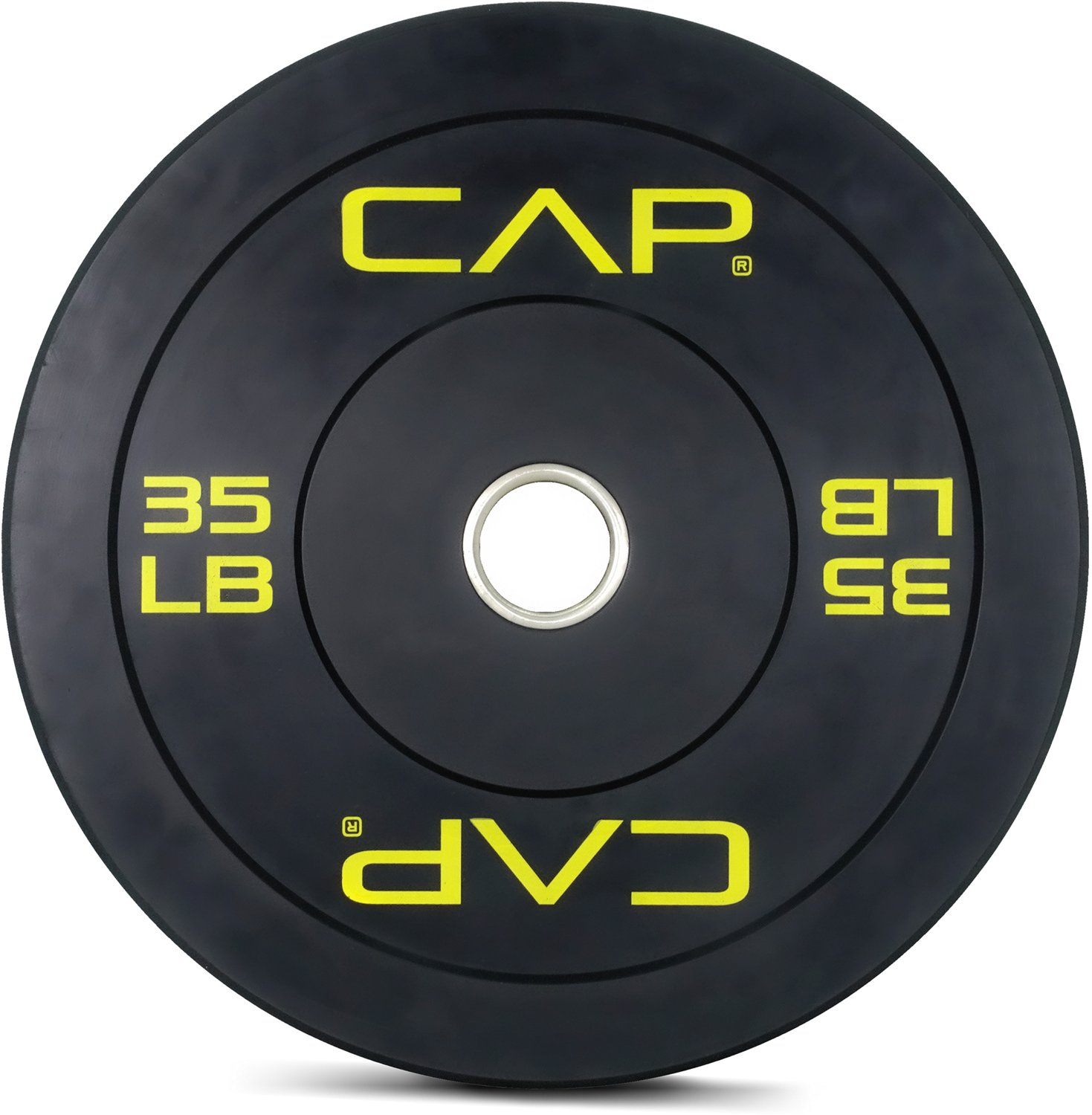 CAP Barbell Olympic Bumper Plate with Screened Logo