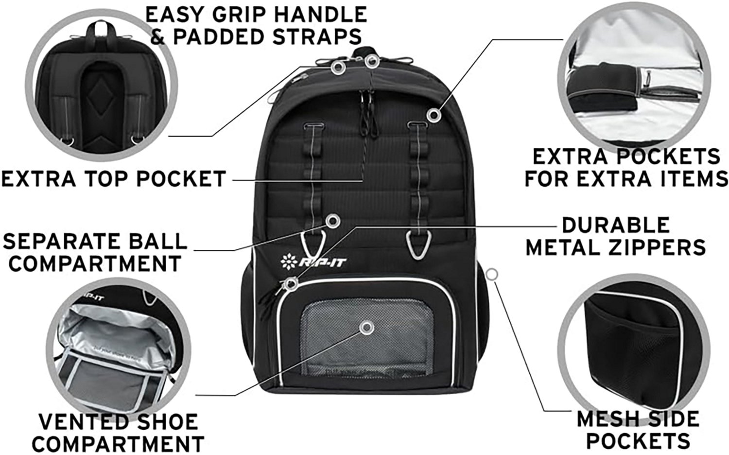 RIP-IT Women's Essentials 2.0 Volleyball Backpack - view number 4