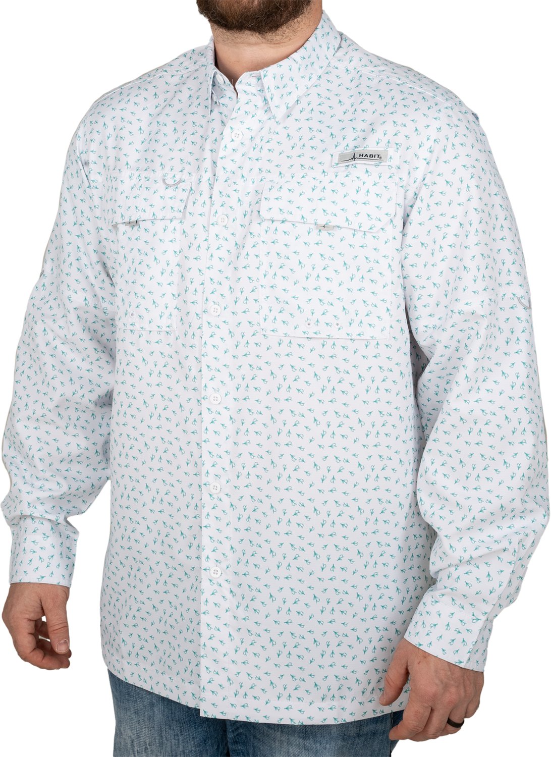 Habit Men's Flushing Bay River Long Sleeve Shirt