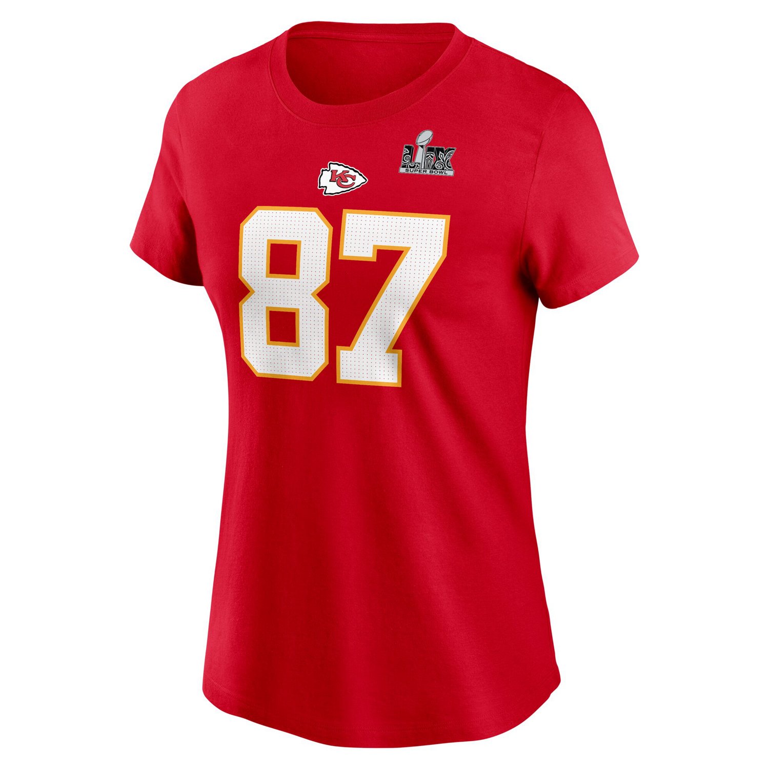 Nike Women's Kansas City Chiefs Super Bowl 59 Travis Kelce Short Sleeve T-Shirt - view number 3