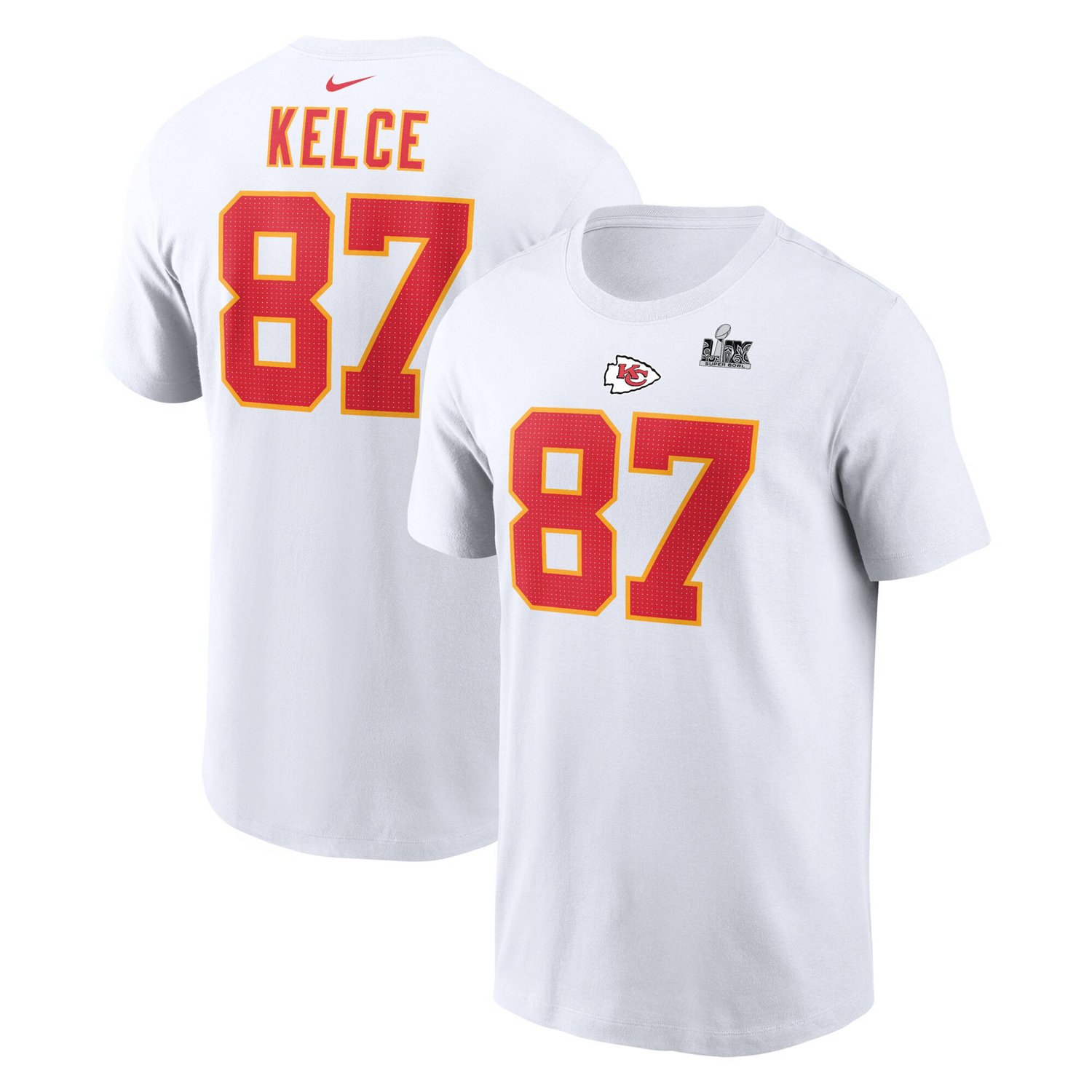 Nike Men's Kansas City Chiefs Super Bowl 59 Travis Kelce Short Sleeve T-Shirt