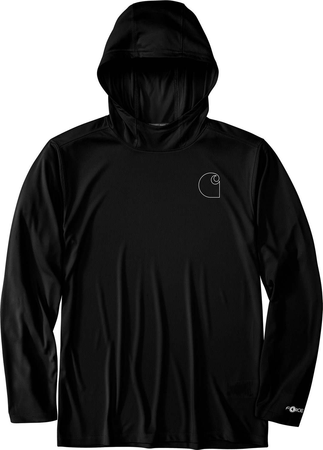 Carhartt Men's Force Sun Defender Lightweight Hooded Long Sleeve T-shirt                                                         - view number 2