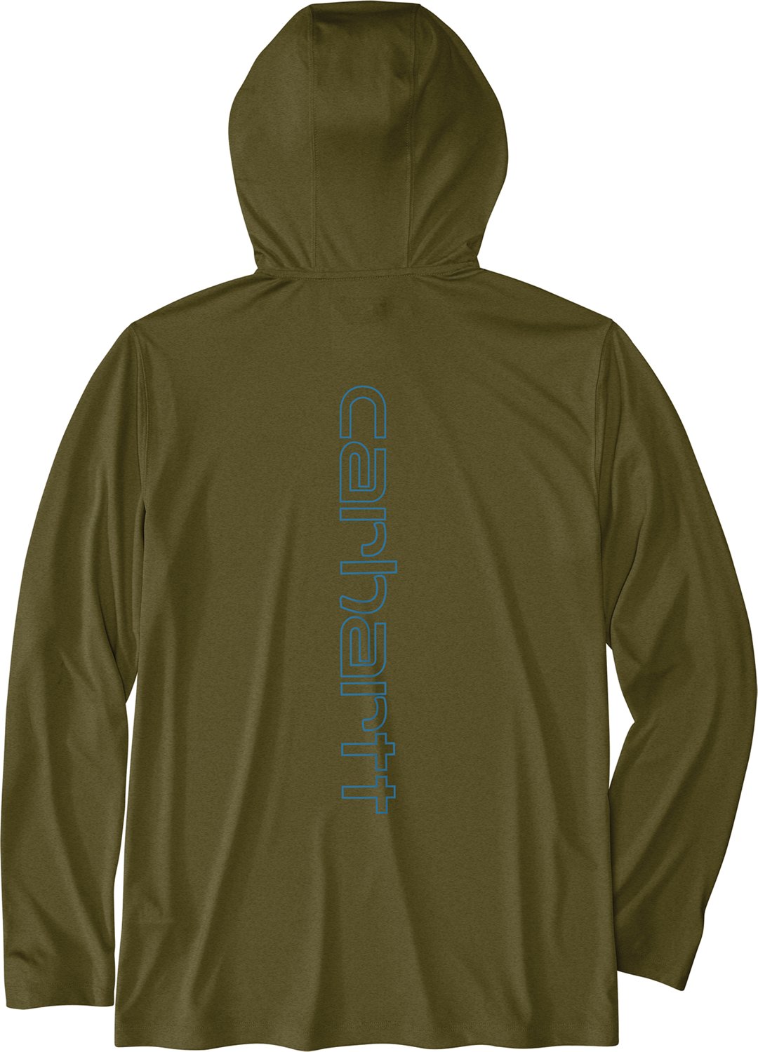 Carhartt Men's Force Sun Defender Lightweight Hooded Long Sleeve T-shirt                                                         - view number 4