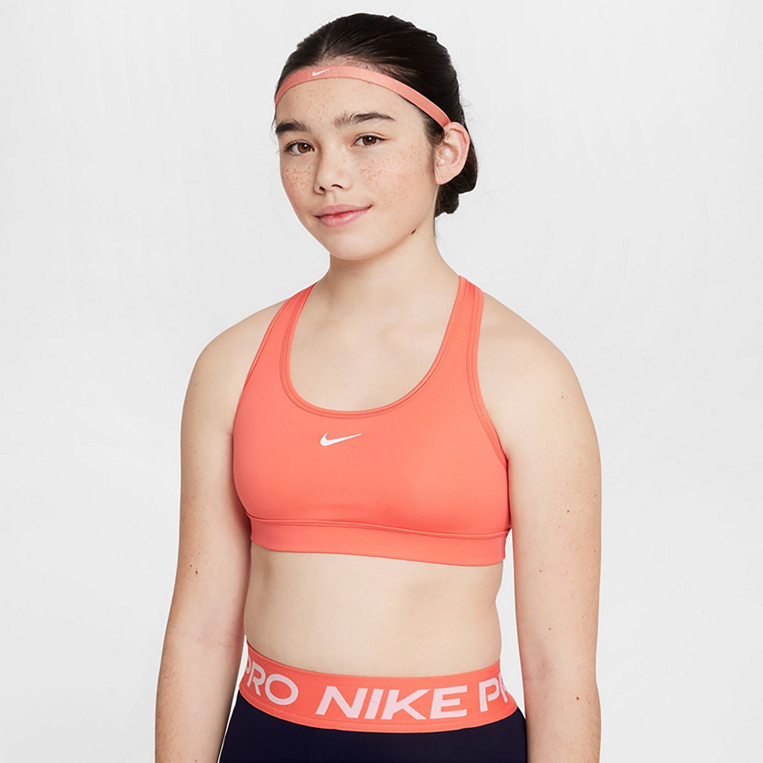 Nike Kids' Dri-FIT Swoosh Sports Bra                                                                                             - view number 1