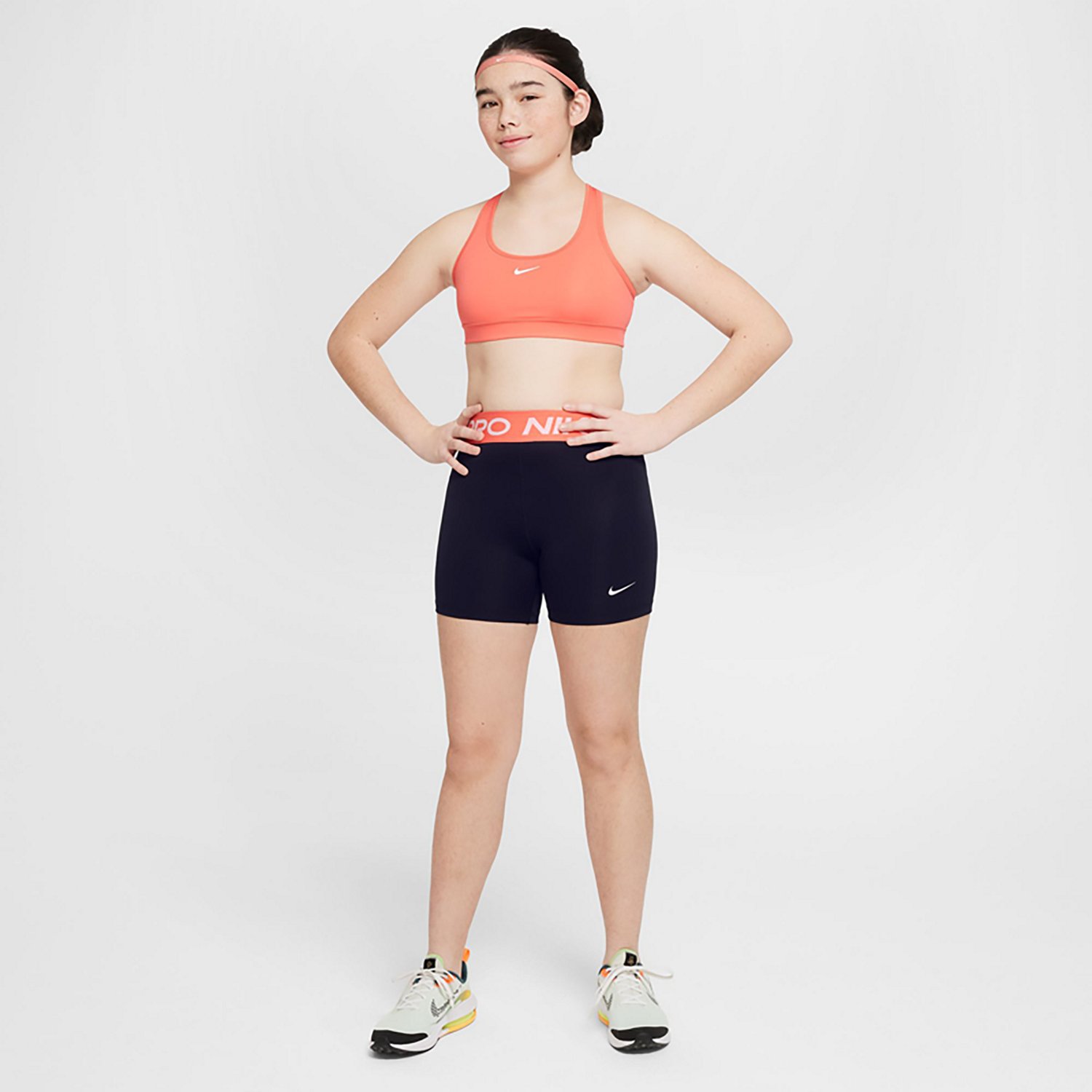 Nike Kids' Dri-FIT Swoosh Sports Bra                                                                                             - view number 3