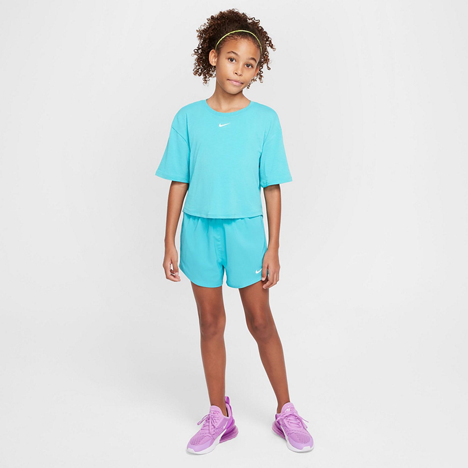 Nike Girls' Dri-FIT One Woven HR Shorts - view number 6
