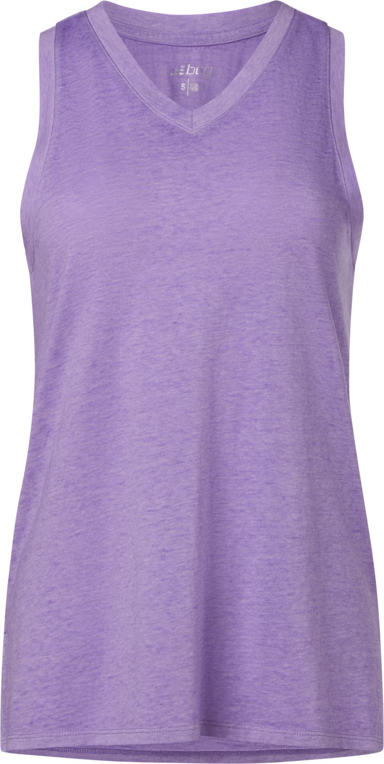 BCG Women's Burnout Slit Back Tank Top